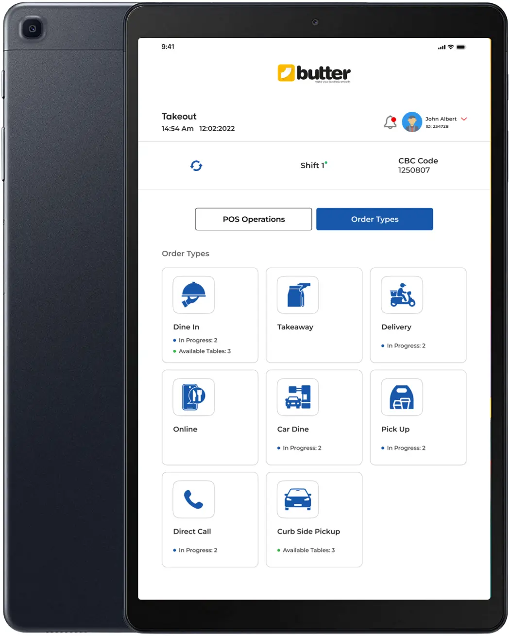 Tablet-based Ordertaking